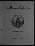 Kenyon Collegian - December 6, 1907