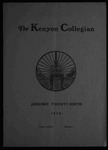 Kenyon Collegian - January 29, 1909