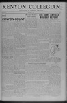 Kenyon Collegian - December 13, 1954