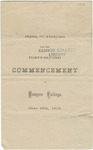 Commencement 1870