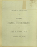 Commencement 1884