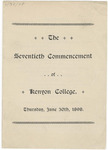 Commencement 1898