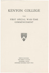 Special Wartime Commencement December 1942