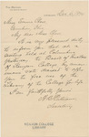 Letter from A. B. Putnam to Emmeline Chase by A. B. Putnam