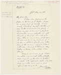 Letter from Salmon P. Chase to Unknown Recipient by Salmon P. Chase