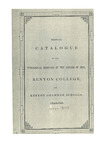 Triennial Catalogue of the Theological Seminary of the Diocese of Ohio, Kenyon College, and Kenyon Grammar Schools. 1848-1849