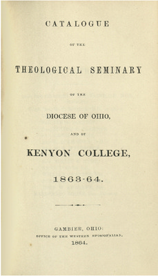 Kenyon College Course Catalogs | Kenyon College Kenyon College Course Catalogs | Kenyon College