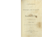 Catalogue of the Officers and Students of Kenyon College 1867-1868