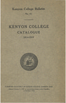 Kenyon College Bulletin No. 41 - Kenyon College Catalogue 1914-1915