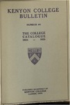 Kenyon College Bulletin No. 90 - The College Catalogue 1924-1925