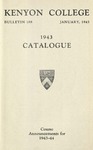 Keyon College Bulletin 188 1943 Catalogue