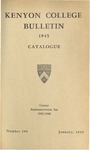 Keyon College Bulletin 1945 Catalogue