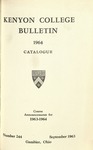 Kenyon College Bulletin 1964 Bulletin