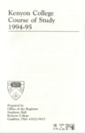 Kenyon College Course of Study 1994-1995