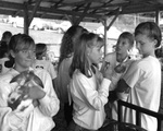 Dan Younger, Girls Queuing for Rabbit Judging, Junior Fair, Knox County Fair, Mount Vernon, OH, 1994