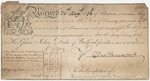 Receipt and Note: August 21, 1816