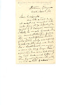 Letter to G.W. Du Bois