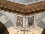 Aachen Cathedral, detail of inset marble and mosaic in arcade spandrel by Asa Mittman