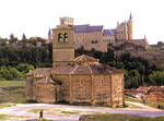 Vera Cruz Templar Church, Segovia, Spain, view from the Alcazar by William J. Smither