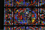 Angers Cathedral, St. Maurice, St. Peter Window, Choir, north wall, 13th century, Gothic stained glass, France. by Stuart Henry Rosenberg