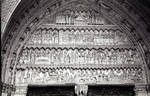 Toledo Cathedral, tympanum of the Door of the Clock, north transept by William J. Smither