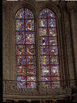 Angers Cathedral, St. Maurice, St. Julian of Le Mans Windows, Choir, east end, 13th century, Gothic stained glass, France. by Stuart Henry Rosenberg