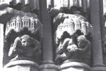 Amiens Cathedral, detail of jamb figure socles, south transept portal by William J. Smither