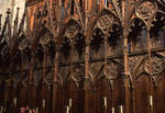 Winchester Cathedral, choir stalls (detail) by Asa Mittman