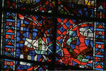 Angers Cathedral, St. Maurice, St. Julian (Julien) of Le Mans Windows, Choir, east end, 13th century, Gothic stained glass, France. by Stuart Henry Rosenberg