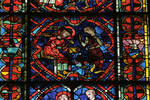 Angers Cathedral, St. Maurice, St. Eloy (Eloi) Window, Choir, north wall, 13th century, Gothic stained glass, France. by Stuart Henry Rosenberg