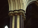Worcester Cathedral, compound pier with capitals in the choir by Asa Mittman