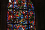 Angers Cathedral, St. Maurice, Tree of Jesse and Lawrence of Rome Windows, Choir, east end, 13th century, Gothic stained glass, France. by Stuart Henry Rosenberg
