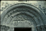 St. Denis, basilica, west facade, north portal (Martyrdom of St. Denis), Early Gothic sculpture, France by Allan T. Kohl