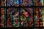 Angers Cathedral, St. Maurice, St. Eloy (Eloi) Window, Choir, north wall, 13th century, Gothic stained glass, France. by Stuart Henry Rosenberg