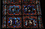 Sens Cathedral, St. Etienne (St. Stephen), Window K, late 12th/early 13th century, Prodigal Son Window, Gothic, stained glass, France. by Stuart Henry Rosenberg