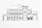 Tuy Cathedral, elevation drawing by Francisco Javier Ocana Eiroa