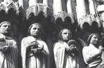Amiens Cathedral, detail of jamb figures, south transept portal by William J. Smither