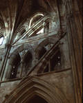 Worcester Cathedral, interior buttress by Asa Mittman
