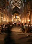 Strasbourg Cathedral, view of nave towards the apse, 1176-1439 by Asa Mittman