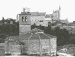 Vera Cruz Templar Church and the Alcazar, Segovia, Spain by William J. Smither