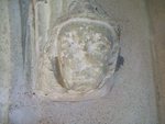 Catfield, All Saints Church, Norfolk, England, Cleric head stop, right side, South door