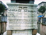 Istanbul, Pedestal Base of Obelisk of Theodosius I, Theodosius I Offers Laurels of Victory, east face,Turkey, sculpture, 379-395