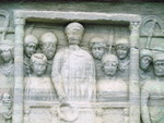 Istanbul, Pedestal Base of Obelisk of Theodosius I, Theodosius I Offers Laurels of Victory (detail), east face,Turkey, sculpture, 379-395
