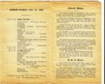 Old Program from the First Congregational Church from 1903