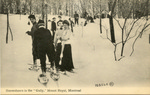 Snowshoers in the "Gully," Mount Royal