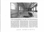 Review: Letzte Kunstausstellung in der Halle 10 der Reinhardtkaserne (Last art Exhibition in Halle 10 der Reinhardtkaserne)